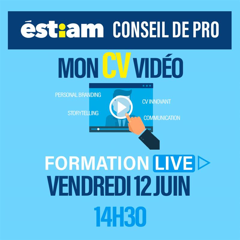 Conseil de Pro – formation live : mon CV vidéo